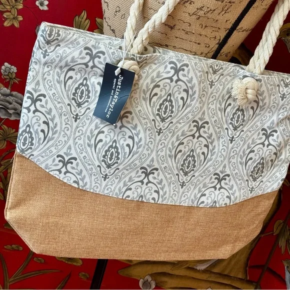 🆕 Elegant “Justin&Taylor” Tote Bag - Picture 2 of 11